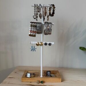 Mixed Jewelry Lot – Bracelets , Watches, earrings (Alex and Ani, Fossil, Geneva)